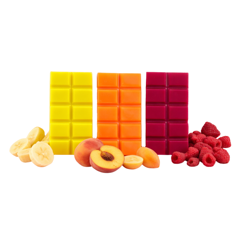 Sweet & Fruity Wax Melt Set – Μπανάνα Ροδάκινο Raspberry