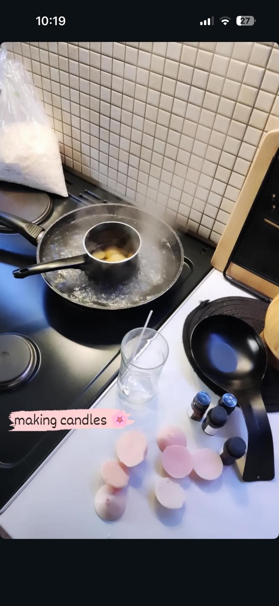 making candles